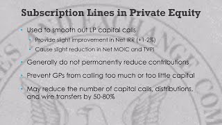 How PE funds use subscription lines of credit