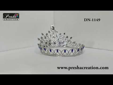 Blue brass contest fashion crown