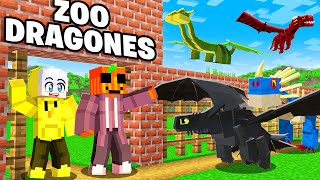 Hice Un ZOO de DRAGONES en Minecraft!