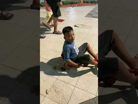 Salah Cara Naik Skuter Duduk ‼️| Nasya Yubi #shorts #trending