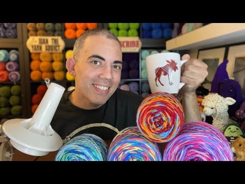 Coffee and Vintage Yarn Cakes with Juan