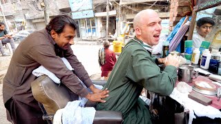 Pakistani Street Barber Haircut, Shave, And Massage In Lahore!!