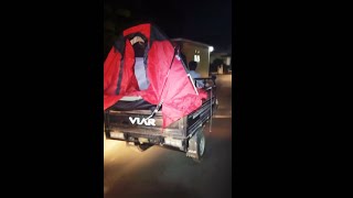 Palapinės transportavimas. WTF
