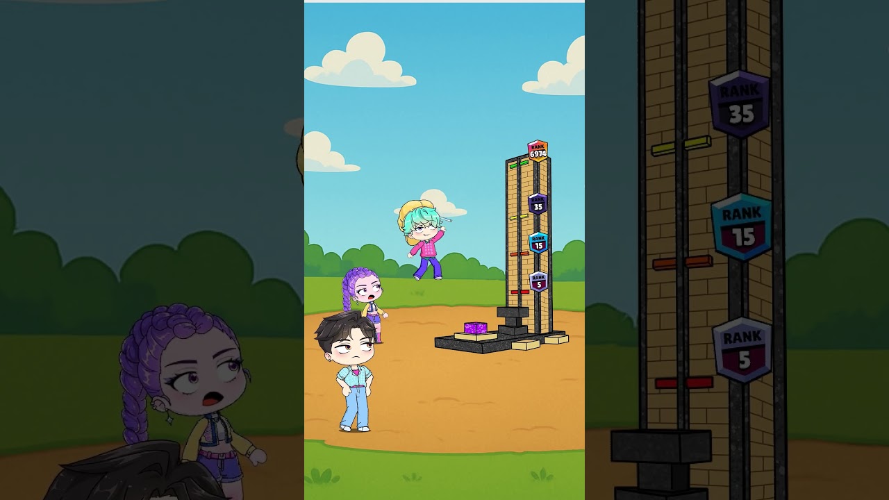 Who is Stronger? 💪 Jinu vs Abby vs Mystery vs Romance #shots #funny #kpopdemonhunters