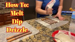 Chocolate Covered Pretzel Rods**TUTORIAL** (MELT, DIP, DRIZZLE)