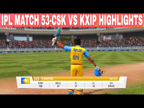IPL 2020-Match 53 chennai super kings vs kings xi punjab Wcc3 Gameplay