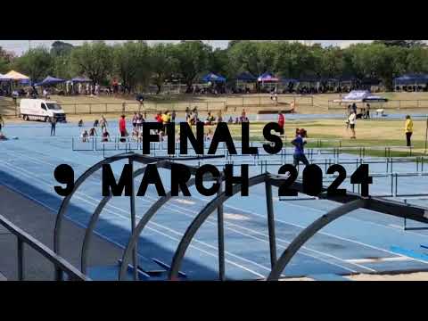 Girls u11 70m Hurdles. 2024 Gauteng Provincials
