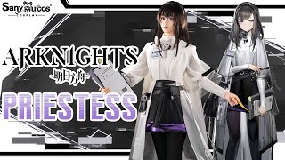 【SanyMuCos】Arknights Priestess Cosplay Costume Premium Edition Detail Showcase