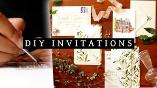 I Completely DIY’d My Dream Wedding Invitations!! · Painting, Designing + Sending Them · Artist Vlog