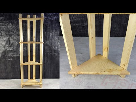 ✅ Corner shelving made of wood | Do it yourself