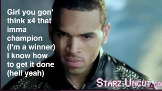 Chris Brown-Invented Head Lyrics