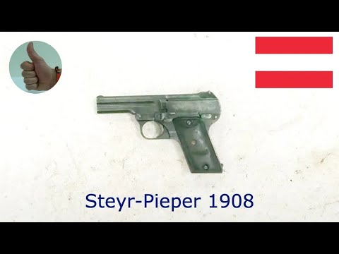 Thumbnail for Steyr-Pieper 1908, 7,65 mm Browning (7,65x17 mmSR/.32 Auto) by Pieper