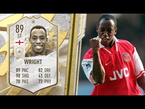 UNDERRATED! 🔥 89 PRIME ICON WRIGHT PLAYER REVIEW! (89 ICON IAN WRIGHT) - FIFA 22
