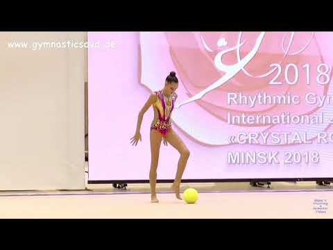 Daria Trubnikova (RUS) ball - Crystal rose Minsk 2018