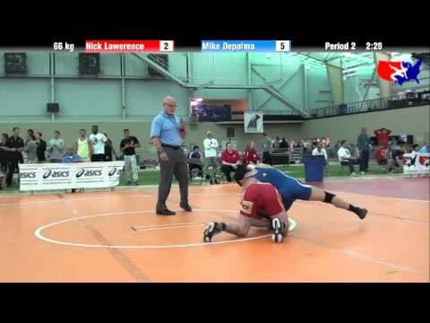 Nick Lawerence vs. Mike Depalma at 2013 ASICS University Nationals - FS