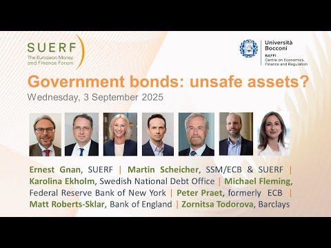 Government bonds: unsafe assets? SUERF-Baffi Bocconi workshop 3 Sept 2025