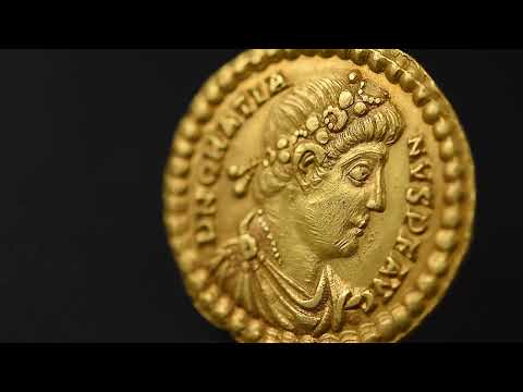 Gratian, Solidus, 375-378, Trier, Rare, Goud, PR, RIC:39c