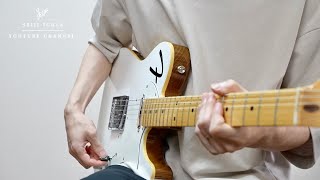 At  Please explain how the 5th string is in tune then?This is actually a special edition hollow body thinline fendor telecaster that is being sold to Japan only. Can't buy it directly. Only thing special about this guitar is the change from a traditional cutout to the fendor logo cutout.（00:00:14 - 00:00:19） - I bought an unusual telecaster.