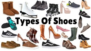 Types of shoes for kids in English|Shoes|Educational video|Shoes vocabulary|Kids learning|Vd:45