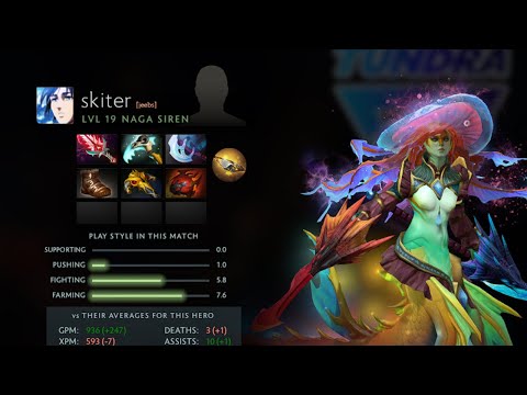Dota 2 Replay 7.32E skiter's Naga Siren Top Core  [Monaspa vs Tundra Esports]
