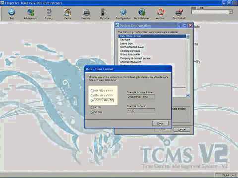 TCMS V2.2 - New Version_02-The Settings of Date and Time format