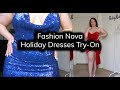 Fashion Nova Curve 2019 Holiday Dresses Try On Haul Ruby Red
