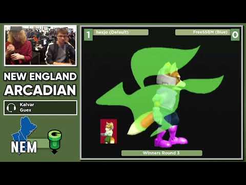 NE Melee Arcadian 10 - hexjo (Default Fox) vs. FreeSSBM (Blue Fox) - SSBM WR3