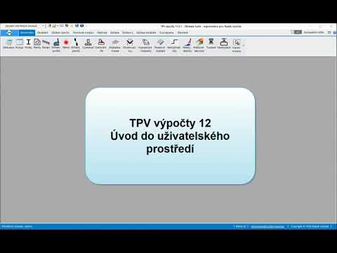 TPV výpočty 12 - úvod do uživatelského prostředí
