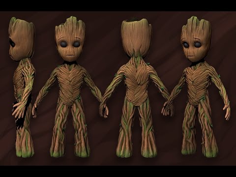 Baby Groot - ZBrush Sculpt Timelapse