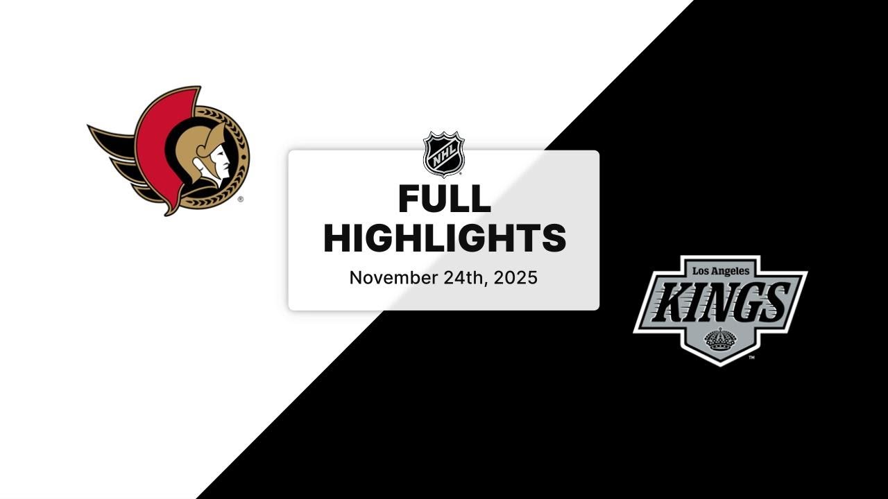 NHL Highlights | Senators vs. Kings | November 24, 2025