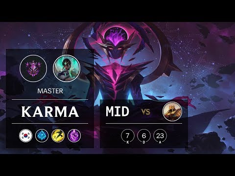 Karma Mid vs Azir - KR Master Patch 9.17