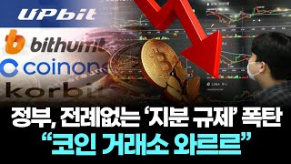 정부, 전례없는 ‘지분 규제’ 폭탄…“코인 거래소 와르르”