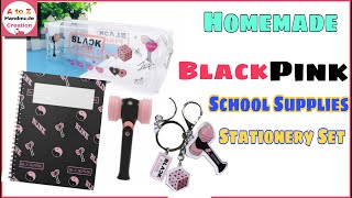 diy BlackPink School Supplies/how to make homemade