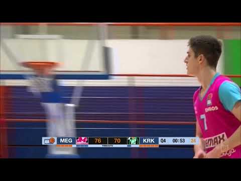 Ašćerić's fifth 3-pointer seals the win for Mega (Mega Bemax - Krka, 8.2.2019)