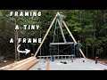 56 rafters and we have a FRAMED tiny AFRAME | Building a A FRAME CABIN