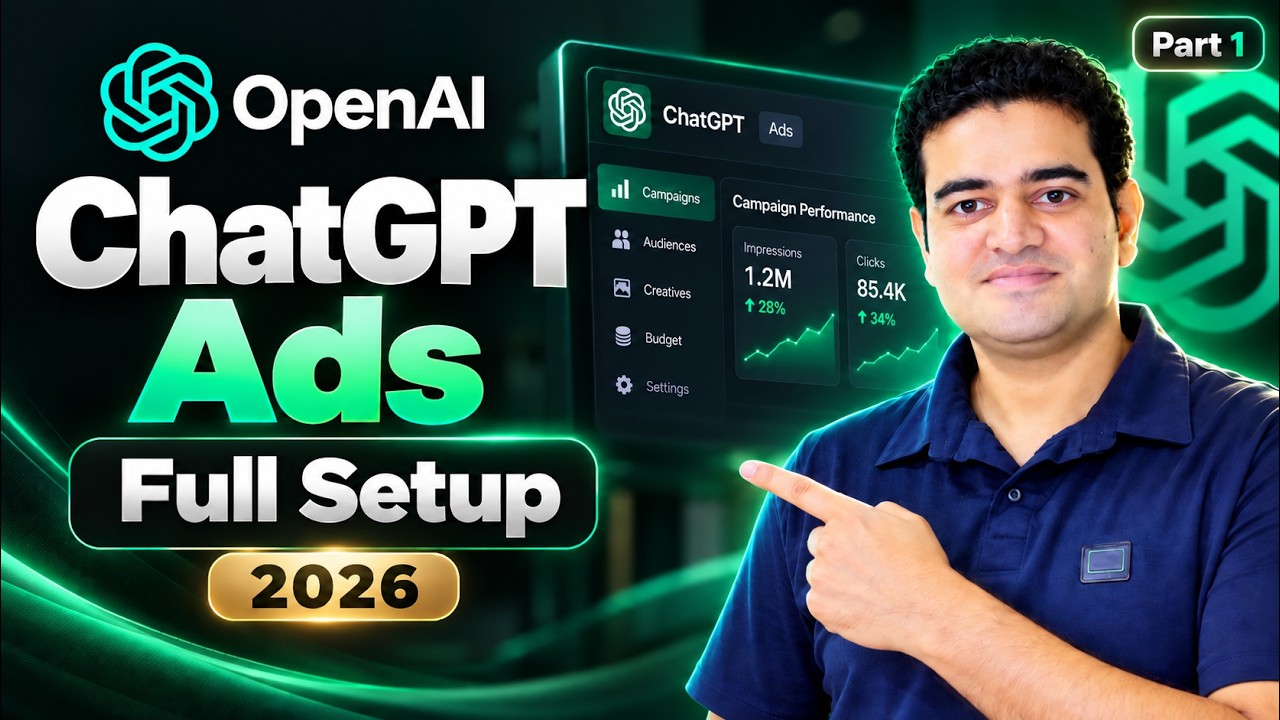 ChatGPT Ads Full Setup 2026 🔥 OpenAI Ads Complete Tutorial | #chatgptads