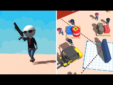 Bounce and Shoot 📍💥🔫 Gameplay iOS - Shooting Reflections