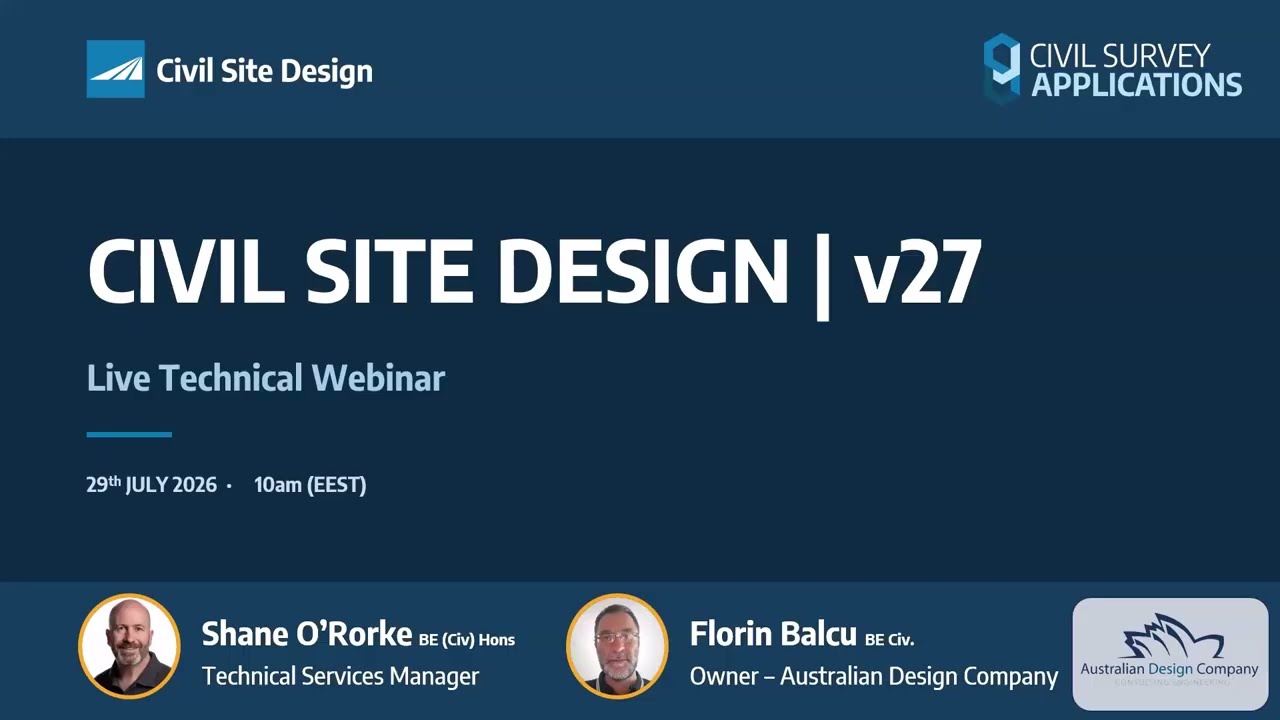 Webinar | Civil Site Design V27 (Europe)