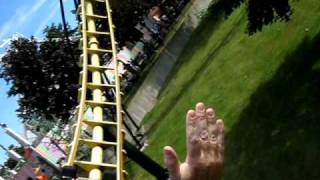 preview picture of video 'Corkscrew Coaster at Canobie Lake Park'