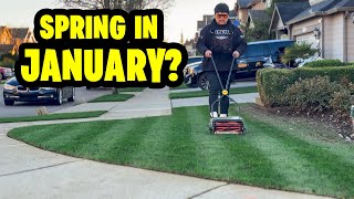It's Starting to feel like SPRING Lawn Care! 😂 jk it's cold as bro!