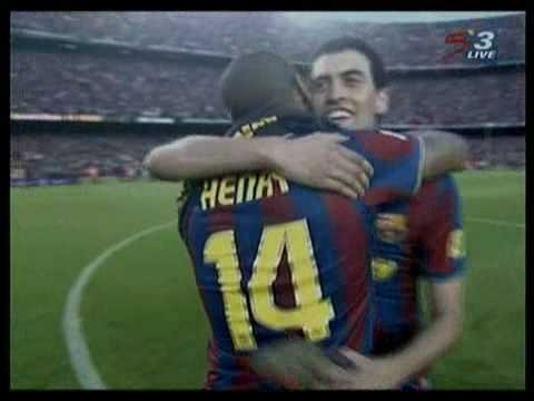 Barcelona-09/10 La Liga Champions-Celebrations-