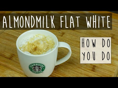 Flat White with Almond Milk and Honey