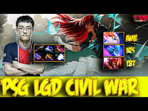 PSG LGD Faith Bian ft NothingtoSay vs Ame and Fbz | Dota 2 Pro Highlights | 7.32b