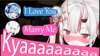 Suisei Said "I Love You"... Then Fubuki Proposed to Ayame (Nakiri Ayame / Hololive) 【 SUB EN/JP 】