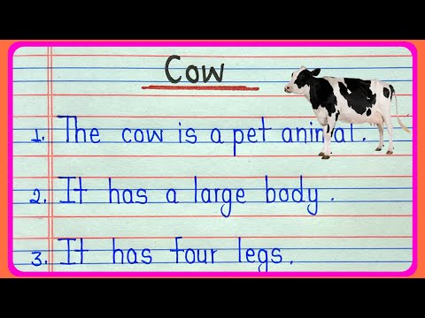 The cow essay 20 lines in english || 20 lines essay about cow || Essay on cow 20 lines