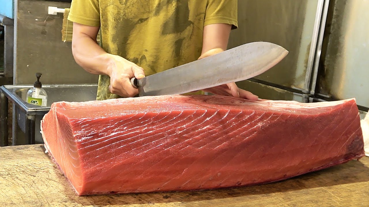 Bluefin Tuna Cutting Skills - The sharpest knife in Taiwan