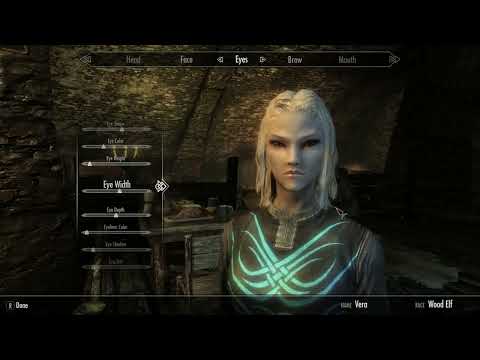 *2023* Skyrim Female Wood Elf Character Creation- NO MODs - PC