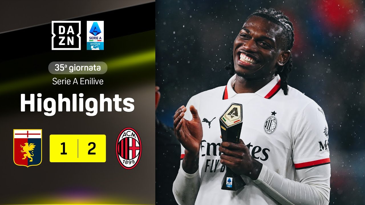 LEAO per la rimonta, 3ª vittoria di fila: Genoa-Milan 1-2 | Serie A Enilive | DAZN Highlights