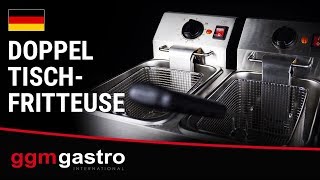 Friteuse électrique double – 4+4 litres – 5 kW