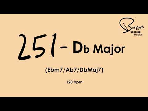 251 Db Major Jazz Backing Track - 120 bpm